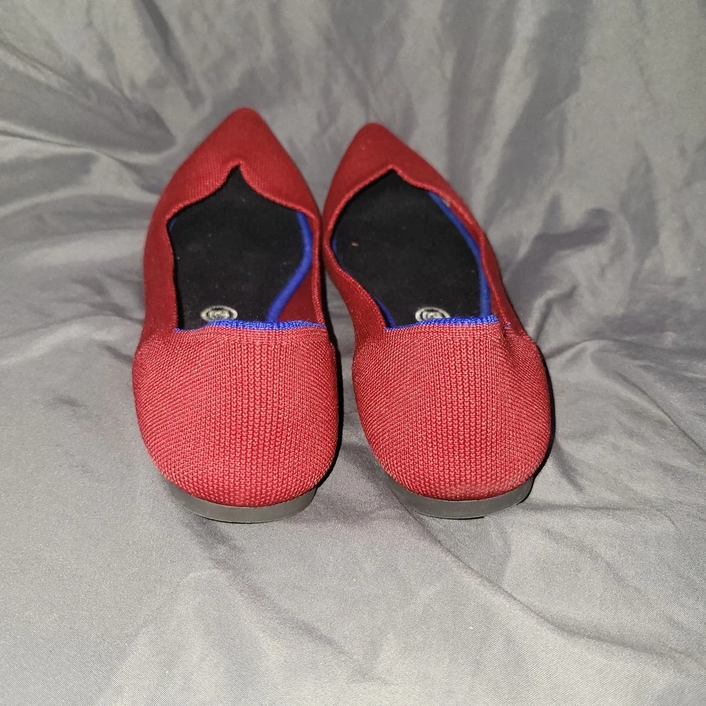 Rothy's The Point Chili Red Flats Women's 10